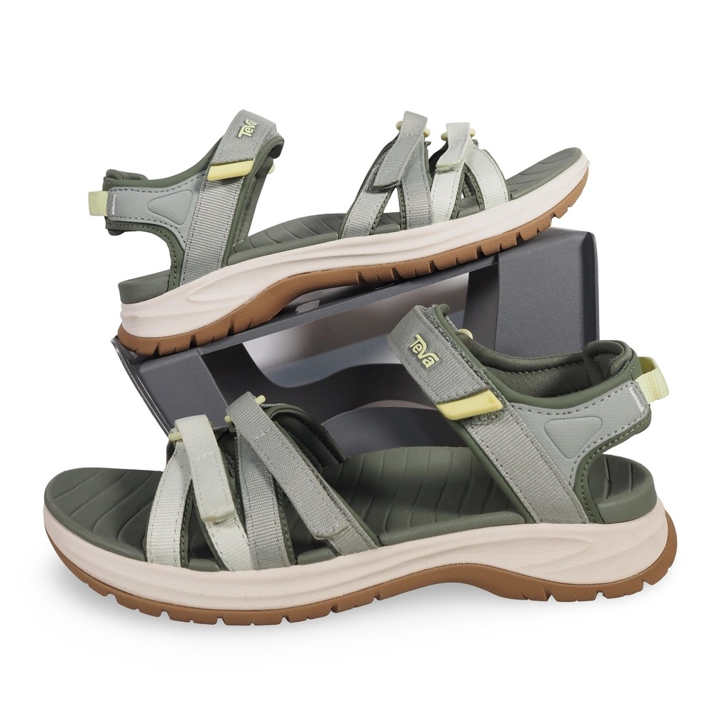 Teva Womens 8 Green Sport Sandals Hiking Outdoor Strappy Spider Rubber 1173720